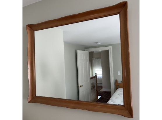 Light Maple Wooden Framed Mirror