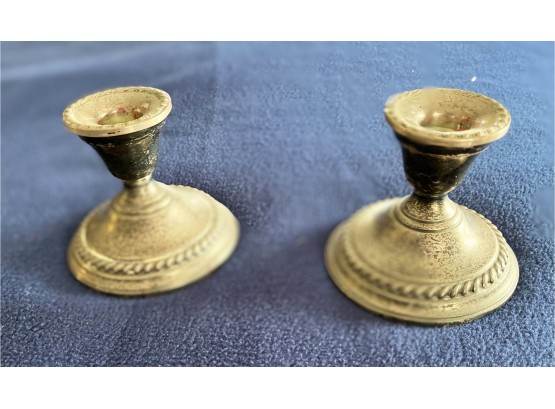 Brass Candletick Holders (Pair)