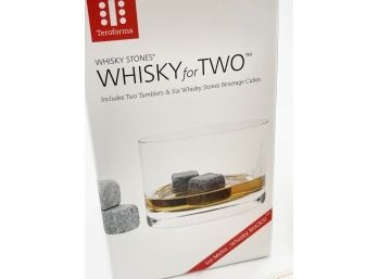 Whiskey For Two Gift Box (includes Two Tumblers & Six Whiskey Stones)