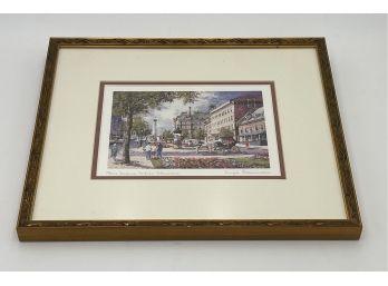 Place Jacques Print By Claussen Pencil Signed In Delicate/Pretty Frame