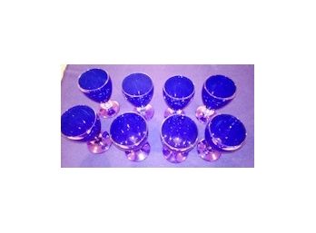 Gorgeous MCM Cobalt Water Goblets