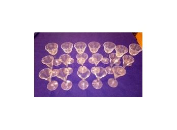 Set Of 18 Cordial Glasses