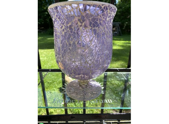Purple Glass Vase, Mosiac