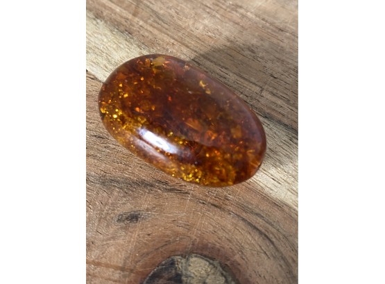 Large Amber Stone For Pendant