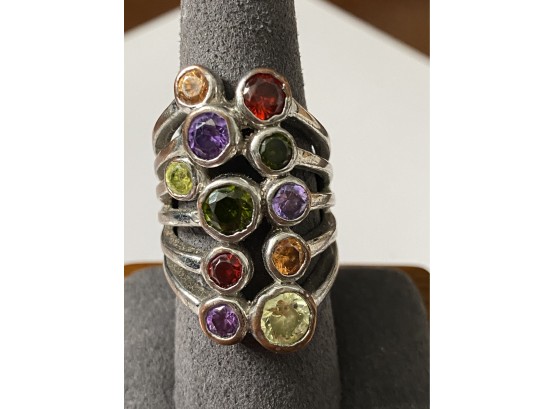 Multi Colored Costume Jewelry Ring