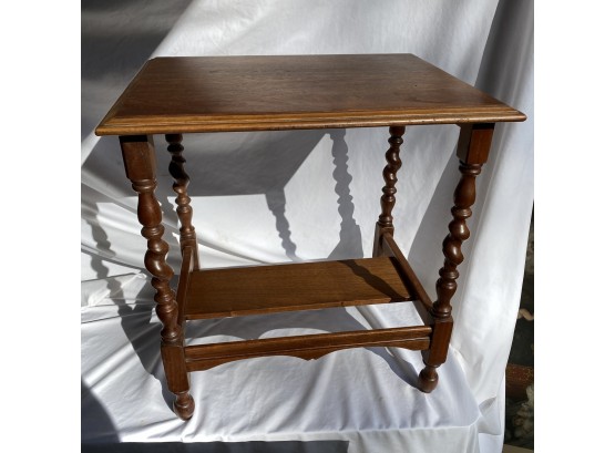 Barley Twisted Legs Small Side Table 19x15x20 Lovely