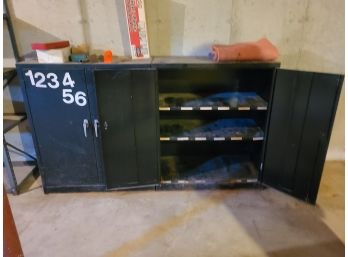 2 Metal Tool Cabinets With 3 Shelves