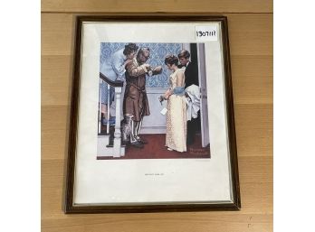 First Date, Home Late Norman Rockwell Poster 1970 Top Value Enterprises Inc