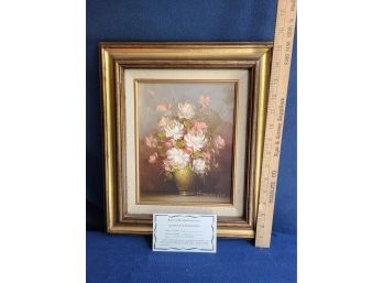 Floral Bouquet Painting Signed Robert Cox Framed