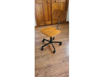 Wooden Office Desk Chair Rolling Chair