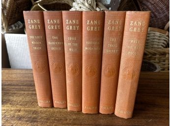 Six Volumes Zane Grey Collier Editions