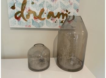 Decorative Glass With Mini Lights, Need Batteries