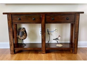 Stunning Pottery Barn Benchright Collection Console With Dovetail Joinery