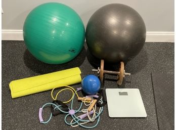A Collection Of Gym Items