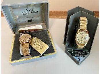Two Vintage Dufonte Lucien Picard Watches, One In Original Case With Tags