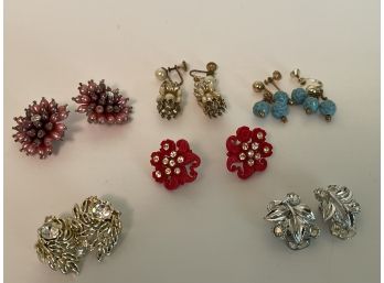 Some Vintage Clip On Earrings