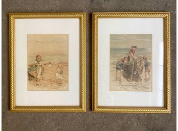 Two Beach Theme Framed Prints