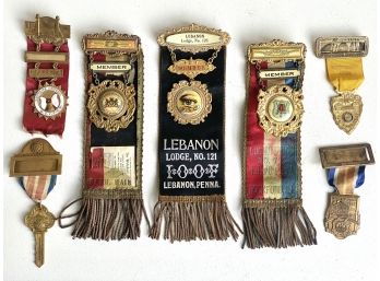 Rare Vintage Trade Union Badges, Ribbons, Medals