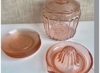 LOT Of Depression Pink Glass