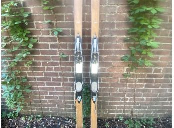 Great Old Monarch Telemark Skis In Great Vintage Condition