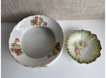 Antique Small Victorian Chamber Pot And Small Bowl