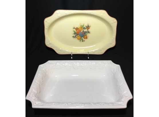 Two Rectangular Serving Dishes