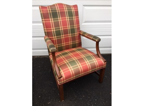 Classic Upholstered Wooden Armchair