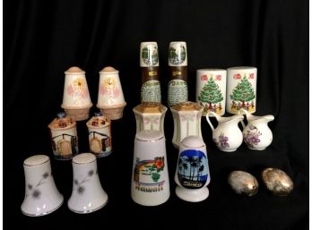 Grouping Of 9 Assorted Pairs Of  Vintage Salt & Pepper Shaker Sets