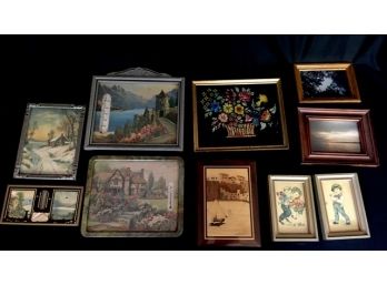 Collection Of 10 Pieces Of Vintage Wall Art