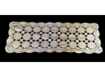 Vintage Hand-crochet Lace Table Runner