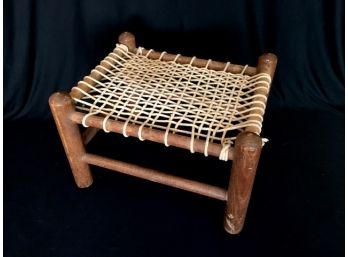 Bespoke Handmade & Hand Woven Footstool