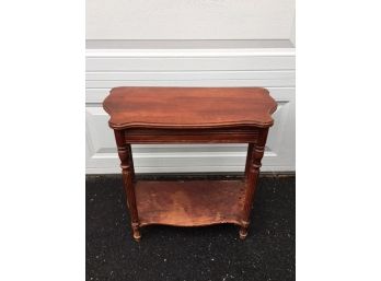 Vintage 2-tier Hallway Table For Restoration