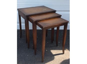 Vintage Imperial Furniture Genuine Solid Mahogany Nesting Tables