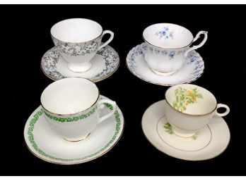 Eclectic Grouping Of Vintage Teacup Sets.