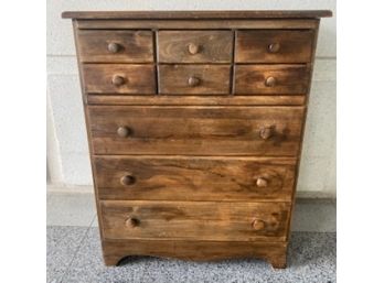 Unique Vintage 9 Drawer Pine Dresser By Anchor Bilt Brooklyn