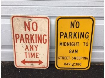 Two Vintage Street Signs