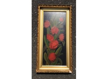 Gorgeous Original Framed Oil Floral Painting