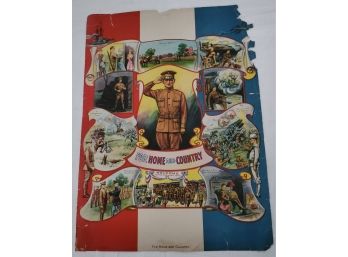 WW1 Welcome Home Print For Home And Country