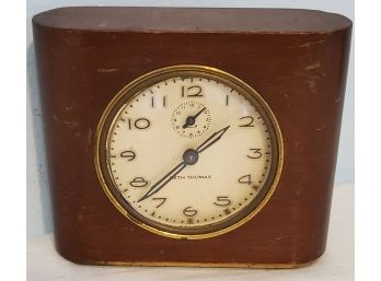 Vintage Seth Thomas Alarm Clock Wood Case