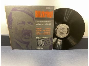 Blitzkrieg! Walter Cronkite, Churchill, Goering, Hitler, Roosevelt On 1966 Columbia Records ML 5511 Mono.