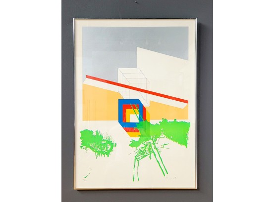 Moshe Givati (1934-2012) Signed Abstact Serigraph
