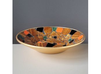 Vintage 10' Mosaic Decorative Bowl