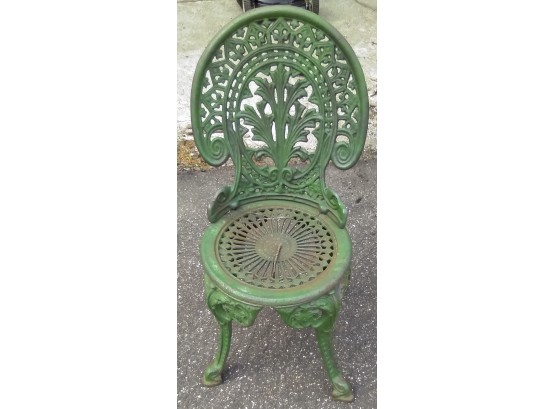 Single Cast Iron Garden Chair