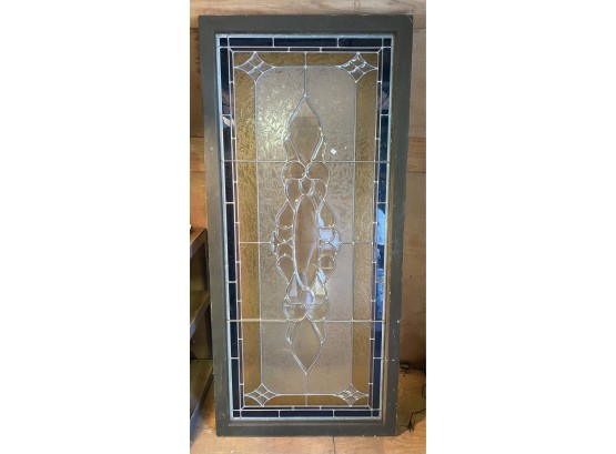 Beautiful Framed Stained Leaded Glass Panel