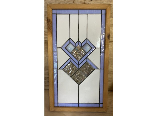 Handmade Framed Stained Glass Panel