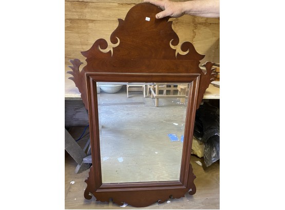 1960s Cherry Chippendale Style Mirror