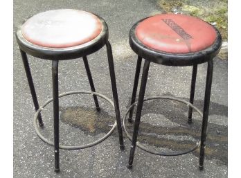 Two Speedway Series Work Stools