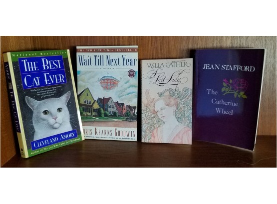 Set Of Books -  The Best Cat Ever,  Wait Till Next Year,  A Lost Lady,  And The Catherine Weed.