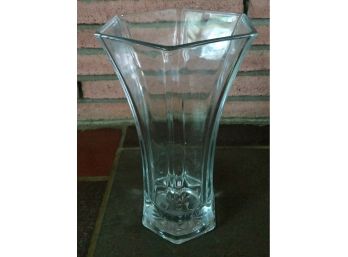 Vintage Collectable Hoosier Glass Clear Glass Vase  # 4041  - 10 Inches Tall