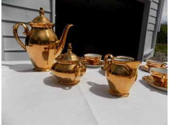 Vintage Gold Plated Bavarian Tea Set